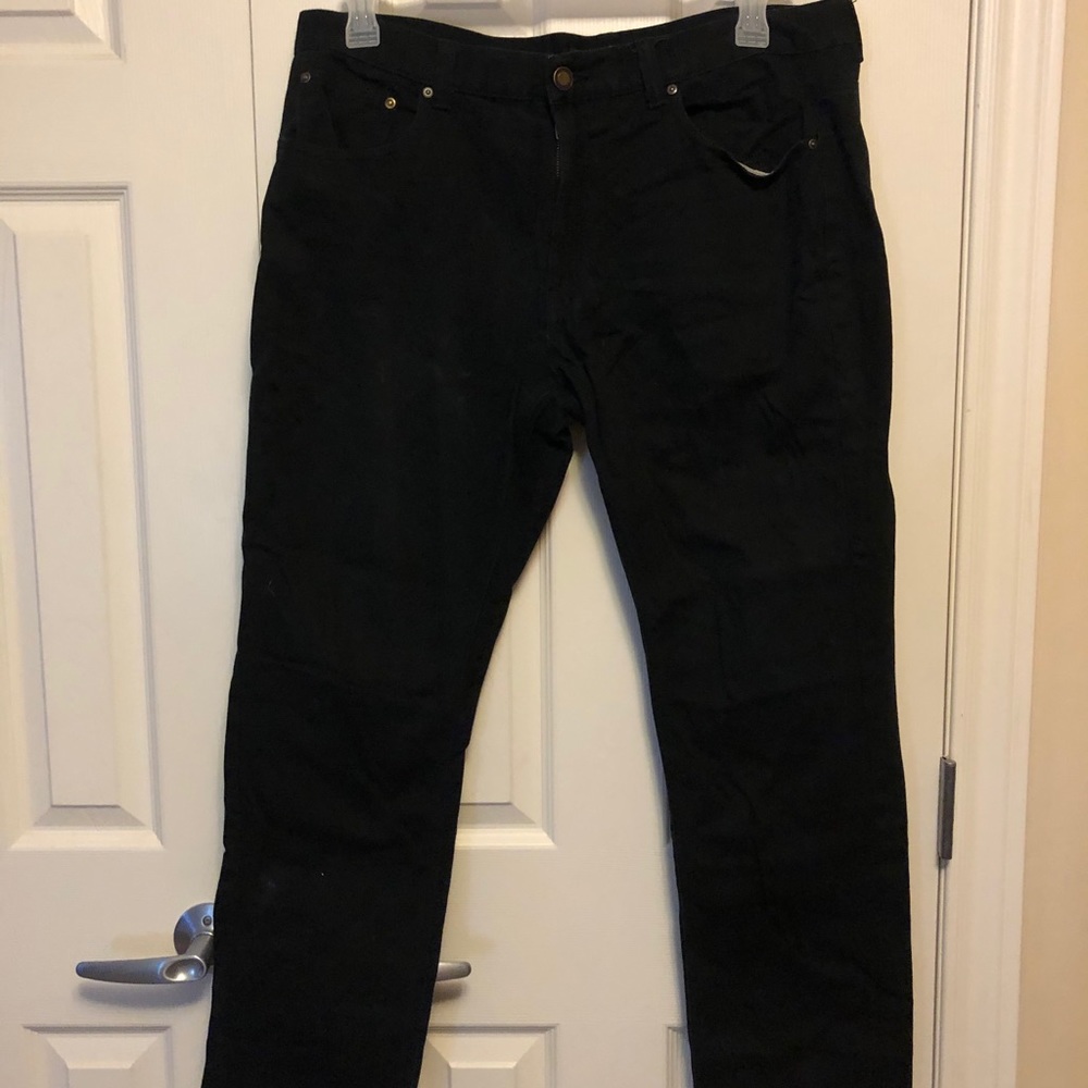 George black Straight Leg Jeans